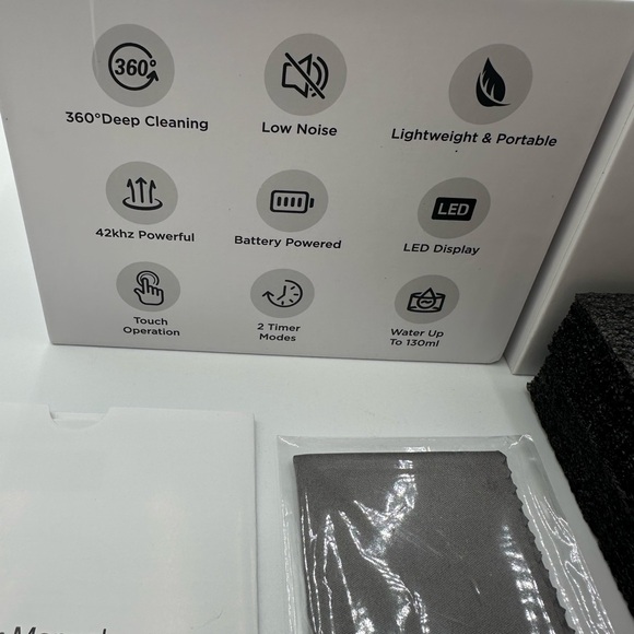 NIB ULTRASONIC CLEANER Designed for Dental Appliances - Picture 3 of 9